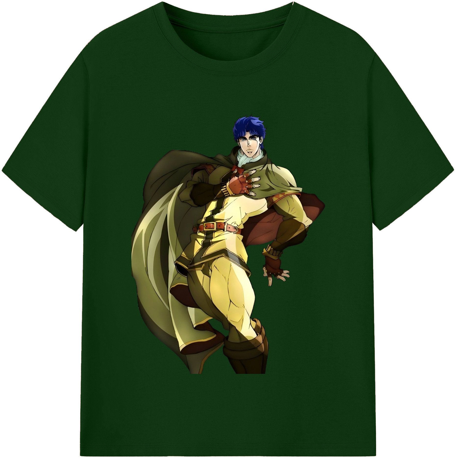 （画像用） ジョジョの奇妙な冒険 /ジョナサン?ジョースター JoJo's Bizarre Adventure Jonathan Joestar 綿100％半袖Tシャツ（フロントプリント）